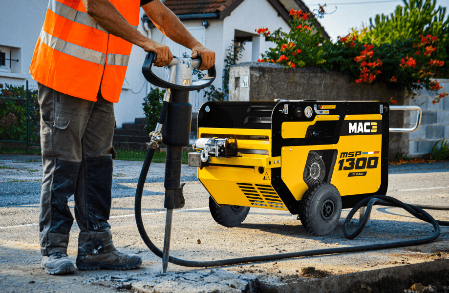 MSP1300 sur chantier avec nouvelles couleurs